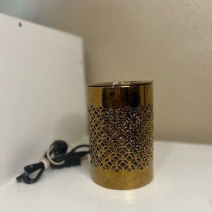 Vintage Gold Lattice Ceramic Electric Wax Warmer ✨